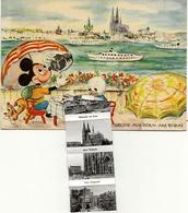 CPSM Disney Walt Carte Système Dépliant Complet Allemagne Germany Mickey KOLN - Other & Unclassified