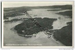 Berlin - Pfaueninsel - Nikolskoe - Fliegeraufnahme - Foto-AK - Wannsee