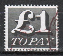 GB Queen Elizabeth £1 Decimal Postage Due Stamp From 1970. - Tasse