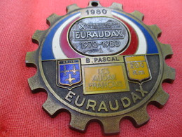 Médaille De Sport/Cyclisme/ EURAUDAX/ 200 KM/ Xéme Anniversaire/ BRIVE/Les Audax Français/1980    SPO288 - Radsport