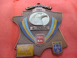 Médaille De Sport/Cyclisme/ EURAUDAX/100 KM/ / BRIVE/Les Audax Français/1983    SPO291 - Cyclisme