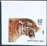 B2143 Russia Rossija Animal Fauna Cat-of-Prey Tiger (50 Rubel) Organization WWF Colour Proof - Plaatfouten & Curiosa