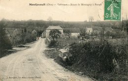 CPA - EnviroMONTJAVOULT (60) - Aspect Du Hameau De VALECOURT Et De La Route De Montagny à Parnes - Années 1910 - Montjavoult