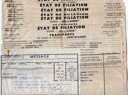 VP12.828 - MILITARIA - 7 Ordres De Transports Par Navire - Soldat J.C HIREL Né à MOUTIERS - Dokumente