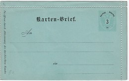 ÖSTERREICH 1886 - KB 1a Deutsch  Nicht Gelaufen - Kartenbriefe