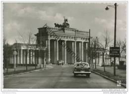 Berlin - Brandenburger Tor Noch Ohne Mauer - Foto-AK Grossformat 1959 - Berlijnse Muur