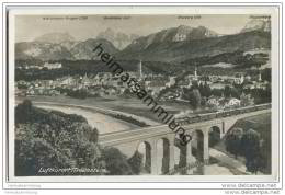 Traunstein - Eisenbahn - Viadukt - Foto-AK - Traunstein