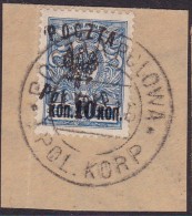 POLAND I Pol Corps 1918 Fi 5 Used Forgery - Used Stamps