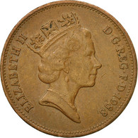 Monnaie, Grande-Bretagne, Elizabeth II, 2 Pence, 1988, British Royal Mint, TTB - 2 Pence & 2 New Pence
