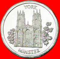 · YORK MINSTER: GREAT BRITAIN ★ 50 PENCE NATIONAL TRANSPORT TOKEN MINT LUSTER! LOW START ★ NO RESERVE! - Professionnels/De Société