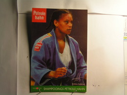 Célébrités - Sportif - Céline Lebrun - Pub : Pétrole Hahn - Sportler