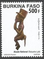 Burkina Faso 2017 Lobi Statue Statuette National Museum Primitive Art Mint - Burkina Faso (1984-...)