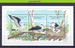 Nev063 FAUNA 'WWF' VOGELS BOOBY BIRDS VÖGEL AVES OISEAUX CHRISTMAS ISLAND 1990 PF/MNH - Albatros