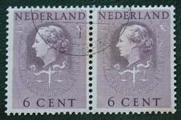 6 Ct Cour Internationale De Justice NVPH Dienst D33 D 33 (Mi 31) 1951-1958 Gestempeld  Used NEDERLAND / NIEDERLANDE - Dienstzegels