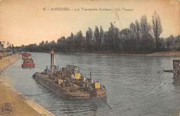 92-SURENES- LES TRANSPORTS FLUVIAUX- UN TOUEUR ( VOIR PENICHE ) - Suresnes