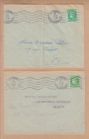 LE HAVRE   S-Inf  1948  Lot De 2 Lettres    Avec  Ceres De Mazelin 2f Vert - 1945-47 Cérès De Mazelin