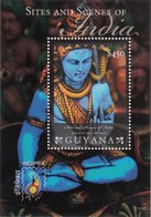 GUYANA INDIPEX 2011 - One Of The Principal Deities Of Hinduism LORD SHIVA & Serpent Named Vasuki Around His Neck ..MNH - Hinduism