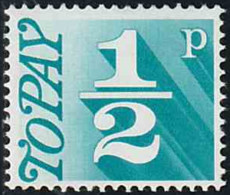 GB 1970 Taxe Yv. N°73 - 1/2p Tuquoise - Neuf ** - Tasse