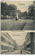 Gruss Aus Germersheim Konigsplatz And Schillerstrasse  Edit Hermann Franck - Germersheim