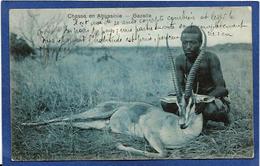 CPA Chasse Chasseur Ethiopie Ethiopia Ethnic Afrique Noire Type écrite Abyssinie - Etiopia