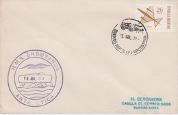 Argentina 1971 H.M.S. Endurance Cover Ca 15 Abr 71 (40339) - Navires & Brise-glace