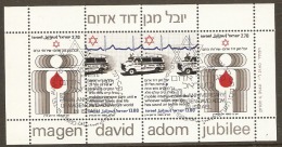 Israel 1980  SG  777 Voluntary Medical Corps Miniater Sheet   Unmounted Mint - Nuevos (sin Tab)