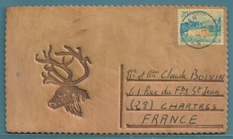 Delcampe - • CPM EN CUIR ÉPAIS - SUÈDE - TÊTE DE CERF - Sonstige & Ohne Zuordnung