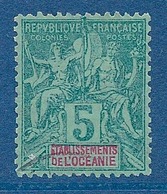 OCEANIE - 4 . 5C VERT TYPE GROUPE OBL - Oblitérés