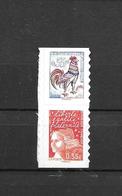 P. F. 228 234 ADH 4290 4296 YT  ** Y & T  Coq De Descaris & Marianne De Beaujard  Faciale 1.10 €  Carnet  01/16 - Unused Stamps