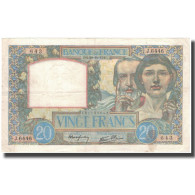 France, 20 Francs, 20 F 1939-1942 ''Science Et Travail'', 1941-10-30, TTB+ - 20 F 1939-1942 ''Science Et Travail''