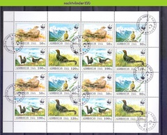 Nev171MSc, G WWF FAUNA VOGELS BIRDS BLACK GROUSE VÖGEL AVES OISEAUX AZERBAYCAN 1994 Gebr/used # - Usados