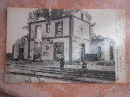 51 MARNE / MILITARIA / SILLERY La Gare Après Le Terrible Bombardement De La Guerre 1914-15-16 - Sillery