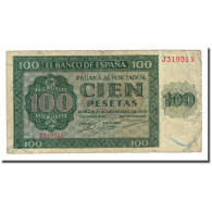 Billet, Espagne, 100 Pesetas, 1936-11-21, KM:101a, B+ - 100 Pesetas