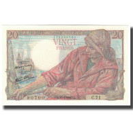 France, 20 Francs, 20 F 1942-1950 ''Pêcheur'', 1943-01-28, NEUF, Fayette:13.5 - 20 F 1942-1950 ''Pêcheur''