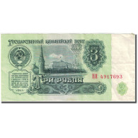 Billet, Russie, 3 Rubles, 1961, 1961, KM:223a, TTB - Russie