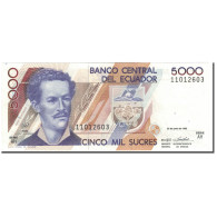 Billet, Équateur, 5000 Sucres, 1992-06-22, KM:128a, NEUF - Equateur