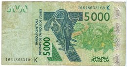 Sénégal Banque Centrale Afrique De L'Ouest West African 5000 Francs 2003 P717K - Sénégal