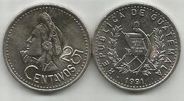 Guatemala 25 Centavos 1991. High Grade - Guatemala