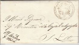 Monte Cerignone. 1863. Lettera In Franchigia, Diretta A S. Leo - Marcophilia