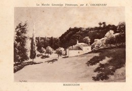 87. CPA. MASSUGEON BUSSIERE POITEVINE, Par Cochefert. Le Village. 1951. - Bussiere Poitevine