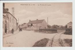 PERTHES - SEINE ET MARNE - LA POSTE ET LA GARE - Perthes