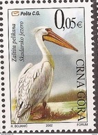 2002 10 WWF  SERBIA SRBIJA CRNA GORA MONTENEGRO  JUGOSLAVIJA JUGOSLAWIEN GESCHUETZTE  PELIKAN  MNH - Pélicans