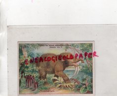 59- LILLE- CHROMO CHOCOLAT DELESPAUL HAVEZ- BETES ANTEDILUVIENNES- DINOTHERIUM-MAMOUTH ELEPHANT - Autres & Non Classés