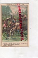 75- PARIS-CHROMO CHOCOLAT LOMBART - AU FIDELE BERGER- CHASSE ELEPHANT-AFRIQUE EXPOLRATEUR FRANCAIS LEVAILLANT - Lombart