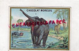 75- PARIS-CHROMO CHOCOLAT MOREUIL- LES PACHYDERMES -ELEPHANT - Lombart