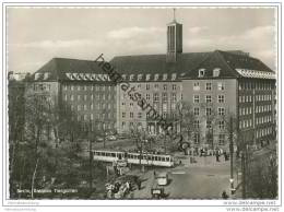 Berlin - Moabit - Rathaus Tiergarten - Strassenbahn - Foto-AK Grossformat - Tiergarten