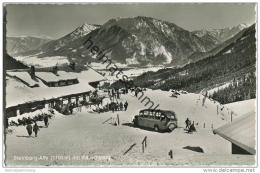 Ruhpolding - Steinberg-Alm - Rauschberg - Bus - Foto-AK 50er-Jahre - Ruhpolding