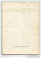 Landestheater Dessau - Spielzeit 1957/58 Nummer 21 - Programmheft Manon Lescaut - Giacomo Puccini - Käte Sennewald - Teatro & Danza