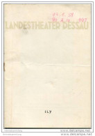 Landestheater Dessau - Spielzeit 1957/58 Nummer 15 - Programmheft Sly Von Ermanno Wolf Ferrari - Oscar Schimoneck - Theatre & Dance