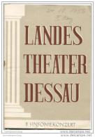 Landestheater Dessau - Spielzeit 1956/57 Nummer 12 - Programmheft II. Sinfoniekonzert - Teatro & Danza